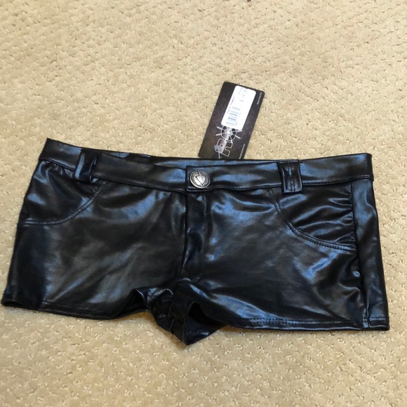 Hustler Hollywood Pants - Sexy black shorts from the Hustler Store in Hollywood sz Small NWT
